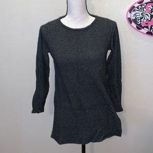 Benedetta B Italian grey merino wool cashmere sweater